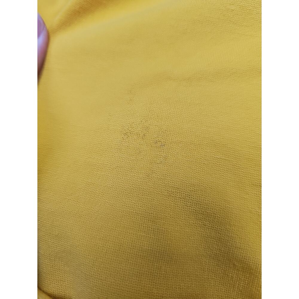 Talbots Dress Womens 16 Petite Yellow Short Sleeve Vcut Neckline - Picture 6 of 9